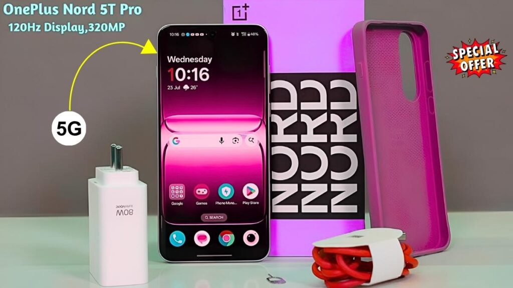 OnePlus Nord 5T Pro 5G Official Reveal Ultra Smooth Screen Massive Battery and Flagship Level Camera